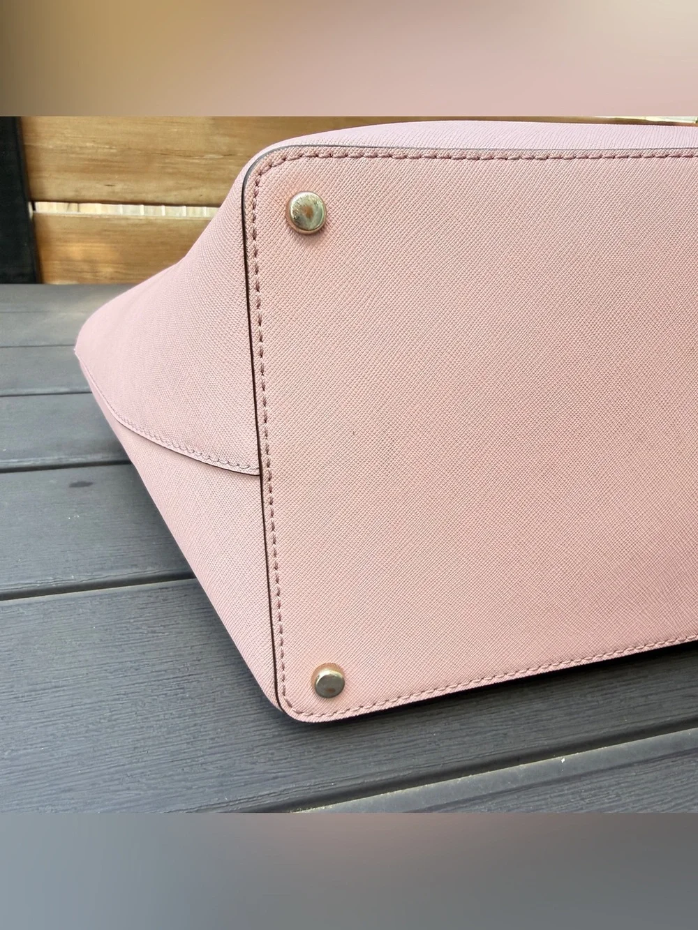 Kate Spade Cedar Street Harmony Medium Tote Pink Saffiano Leather Shoulder Bag